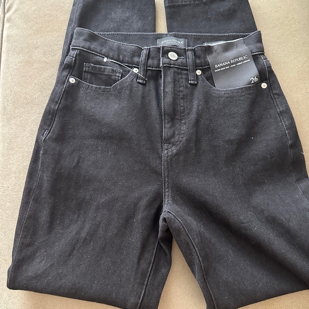 Banana Republic Black Women Jeans - Picture 2 of 4